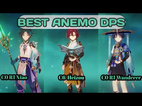 Best Anemo DPS with C0 Xiao, C6 Heizou & C0 Wanderer