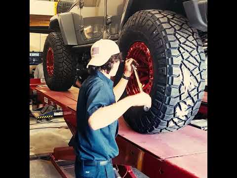 Red Fuel Bead Locks and 37 Inch Nitto Ridge Grapplers going on at High Country Performance 4x4