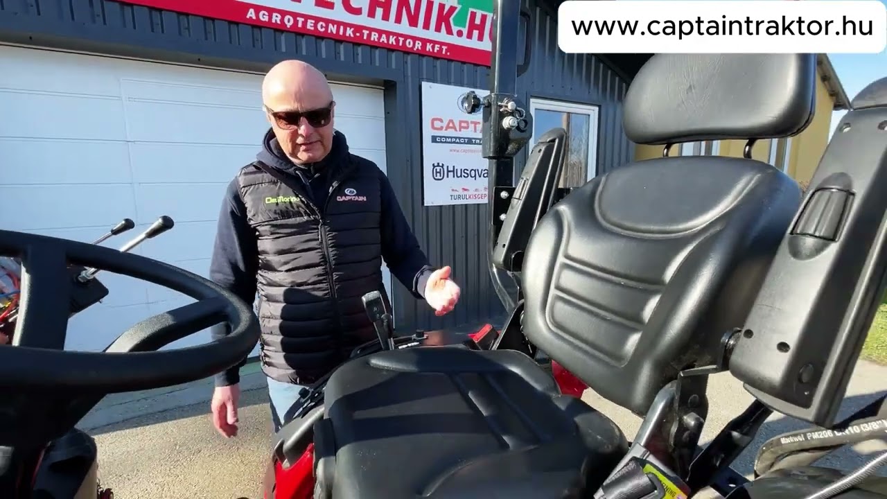 Captain hidrosztatikus traktor homlokrakodóval