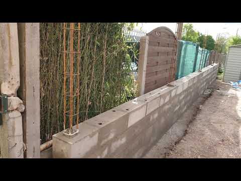 Mur en parpaing et fondation