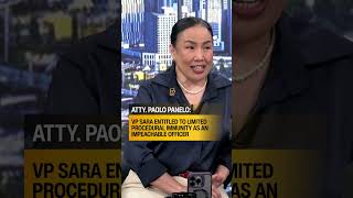 Download lagu VP Sara entitled to limited procedural immunity as an impeachable officer mp3