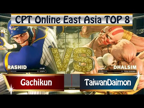 2019 SFV CPT Online East Asia Top 8｜RED BULL Gachikun (Rashid) vs TaiwanDaimon (Dhalsim)