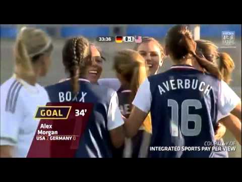 USWNT - Alex Morgan 2nd Goal v. Germany (41st Int'l Goal) - March, 13, 2013 - 2013 Algarve Cup