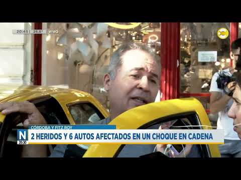 Choque múltiple en la esquina de Av. Córdoba y Fitz Roy | N20:30 | 22-01-2026