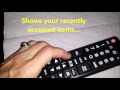 LG 60UF7300 LED TV Remote Control Overview