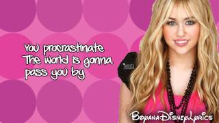 Hannah Montana - Kiss It Goodbye (Lyrics Video) HD