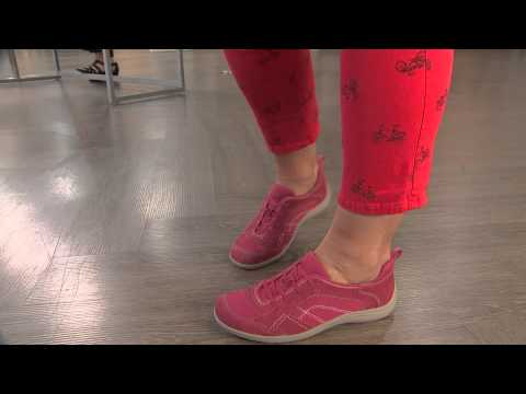 Earth Origins Nubuck & Mesh Slip-On Sneakers - Carly with Leah Williams