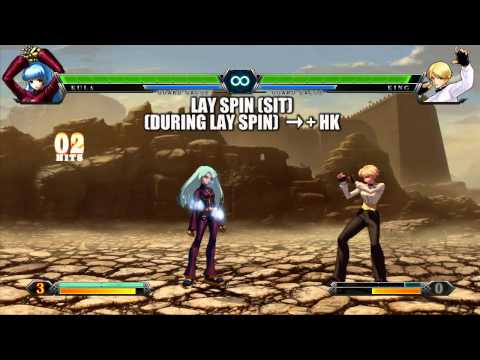 King of Fighters XIII | Team K': Kula Diamond gameplay