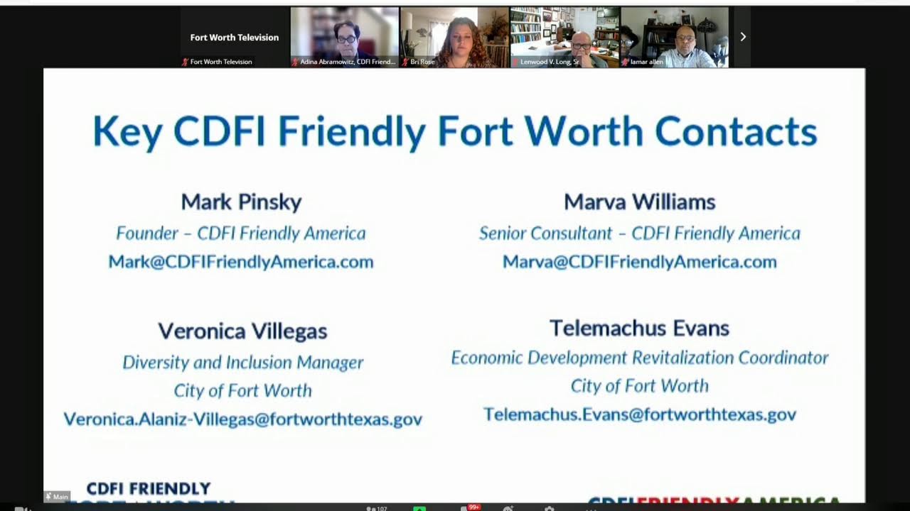 CDFI Friendly Fort Worth Launch