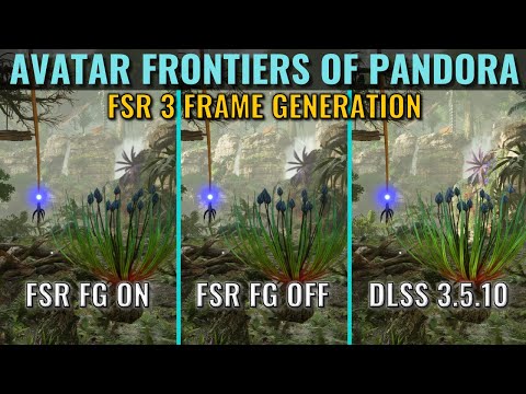 FSR 3 Frame Generation On vs Off vs DLSS SR 3.5.10 - Avatar Frontiers of Pandora - 1440p - RTX 3070