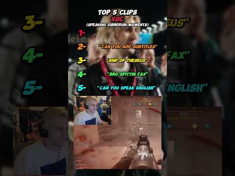 Top 5 Clips - XQC (Speaking gibberish moments) | #xqc #top5 #shorts