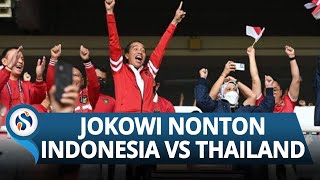 Momen Jokowi Nonton Indonesia Vs Thailand di Piala AFF, Puji Timnas Indonesia Meski Hasil Imbang