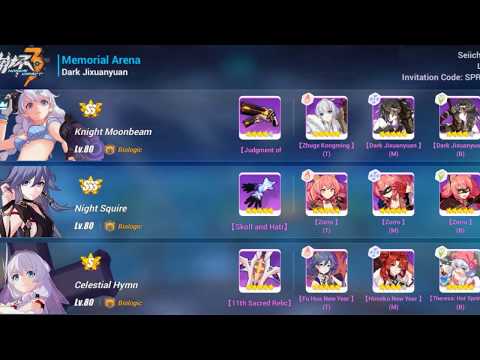 [SEA] Memorial Arena W62 - DXY (36288); Parvati (30080); Himeko (30026)