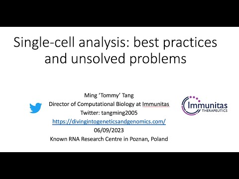 Single cell analysis: best practices and unsolved problems