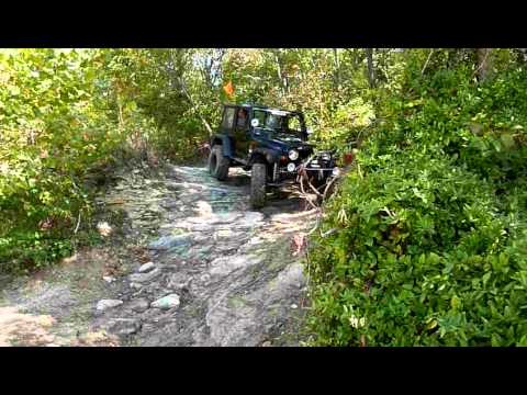 Rubicon Express Long Arm TJ on 35's at Badlands Attica Indiana