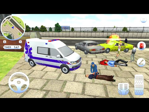 Roof Jumping Ambulance Simulator - Rooftop Stunts - Android Gameplay
