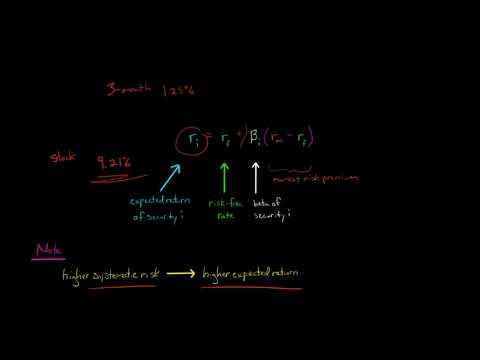 Capital Asset Pricing Model
