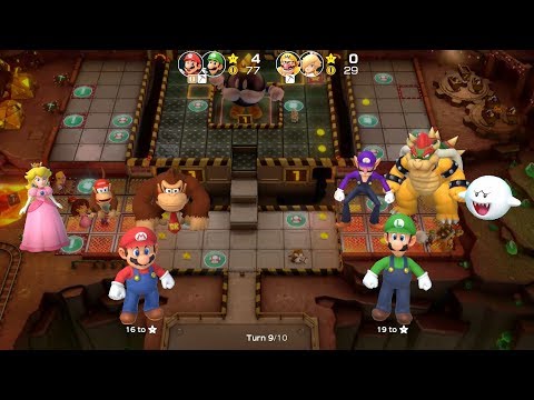 Super Mario Party Partner Party #316 Gold Rush Mine Mario & Luigi vs Wario & Rosalina