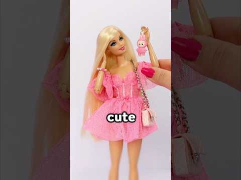 Giving Barbie a Labubu