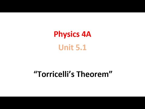 Torricelli’s Theorem