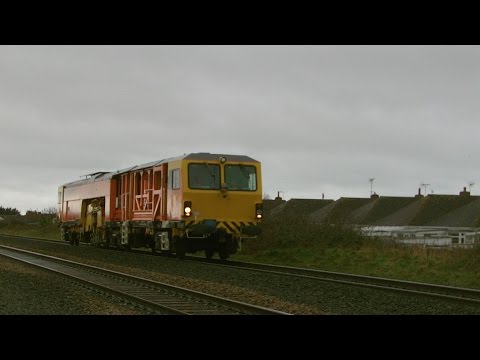 Prestatyn 4.3.2016 - Colas DR73108 Tiger tamper - Plasser & Theurer