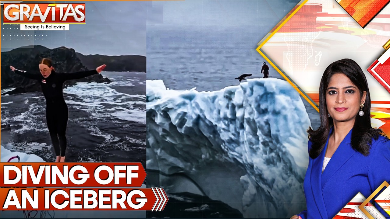 History Made Off an Iceberg | She Just Dived Off an Iceberg | GRAVITAS