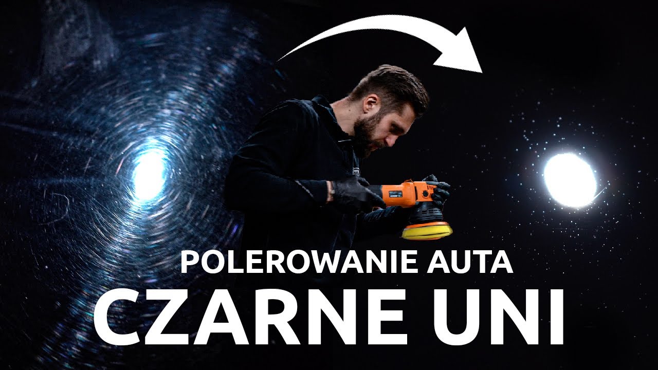 Polerowanie samochodu (czarne UNI) | Jaka kombinacja? Błędy i tipy | Tutorial