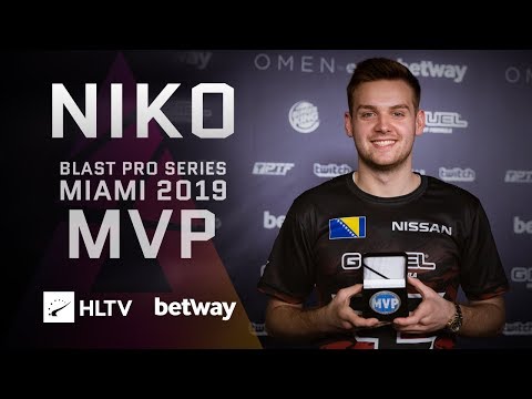 NiKo - HLTV MVP by betway of BLAST Pro Series Miami 2019