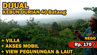Download lagu Dijual Kebun Durian 40 batang Villa Dengan View Pegunungan | Luas 16rb meter | ABAH PROPERTI mp3 Download lagu Dijual Kebun Durian 40 batang Villa Dengan View Pegunungan | Luas 16rb meter | ABAH PROPERTI mp3
