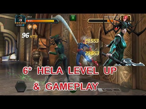 6 STAR HELA LEVEL UP AND GAMEPLAY marvel contest of champion