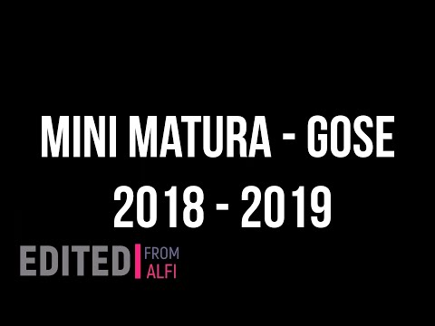 MINI MATURA - GOSE 2018 - 2019