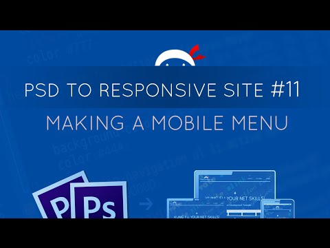 PSD to Responsive Website Tutorial 11 Making a Mobile Menu