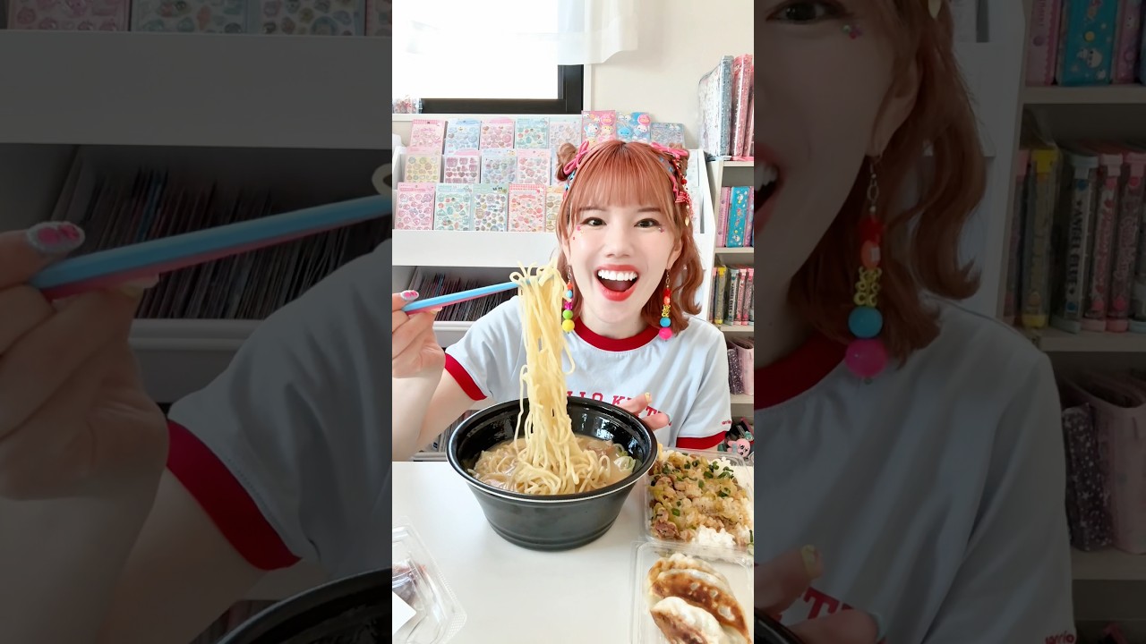 ダイエット終了後の初飯💕🍜#ASMR #ラーメン