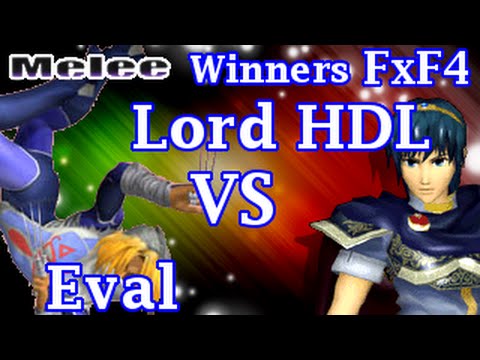 [FxF4] Lord HDL (Marth) VS Eval (Shiek) Melee Singles