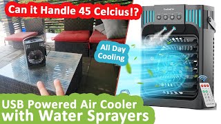 Stay Cool anywhere with Portable Air Conditioner Air Cooler with Water Atomizers - USB Fan Review