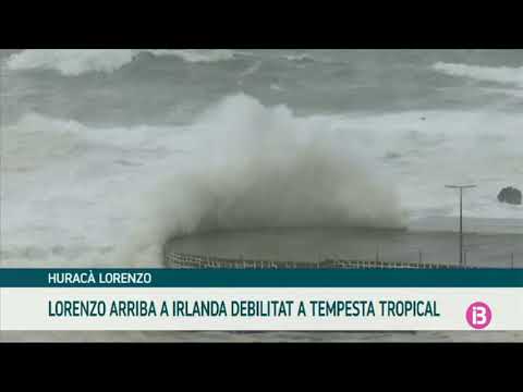 L’huracà Lorenzo arriba a la costa nord-oest d’Irlanda ja debilitat