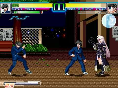 Shiki Tohno vs. his female self