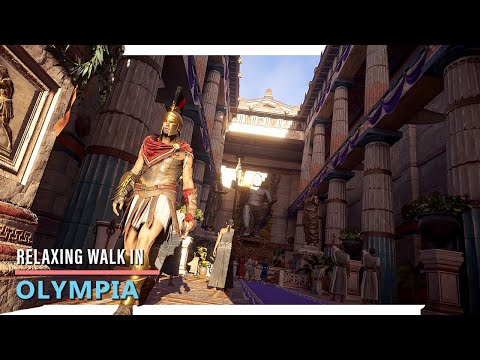 Exploring The Beautiful City of Olympia - Relaxing Walking in Ancient Greece - [4K]