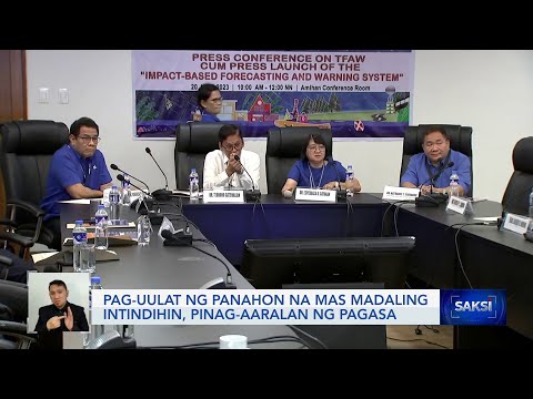 Pag-uulat ng panahon na mas madaling intindihin , pinag-aaralan ng PAGASA Saksi