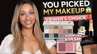 Shop My Stash BUT My Viewers Picked My Makeup 😱 Luxury Full Face Challenge | Mo Makeup Mo Beauty