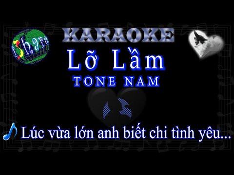 Lỡ Lầm Karaoke (TONE NAM - Tuấn Vũ)
