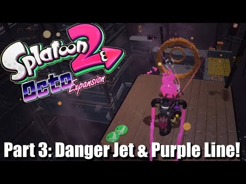 Splatoon 2 Octo Expansion 100% W/DUDE: #3 Danger Jet & Purple Line Missions!