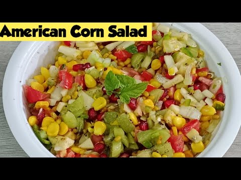 AMERICAN CORN SALAD 🥗| Healthy tasty juicy Fruits Salad Recipe | Weight loss recipe | #health #food
