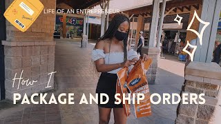 How I Package and Ship Orders  Entrepreneur Vlog  