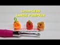 Rainbow Loom Bands LARGE PUMPKIN NO LOOM HALLOWEEN EASY Charm Tutorials How To Make