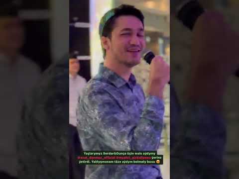 Mahri P we Azat Donmez toyda ajayyp  aydymlary yerine yetiryar