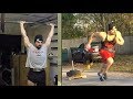 Vlog #88: Push Press 205lbs x 5x5 & rep PR | Resisted Sprints | Larsen Press Volume