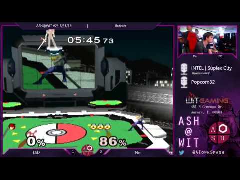 LSD (Roy, Falcon) vs. Mo (Sheik) - Melee Bracket ASH@WIT #24 7/31/15