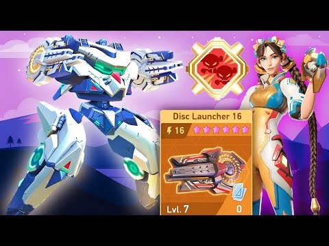 Redox with Disc Launcher 16 & Legendary Pilot Stefania - Mech Arena