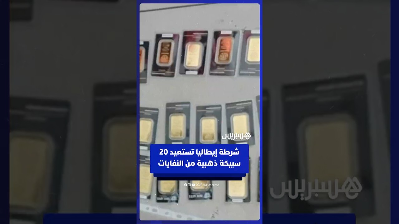 الشرطة الإيطالية تستعيد 20 سبيكة ذهبية أُلقيت بالخطأ مع النفايات المنزلية thumbnail